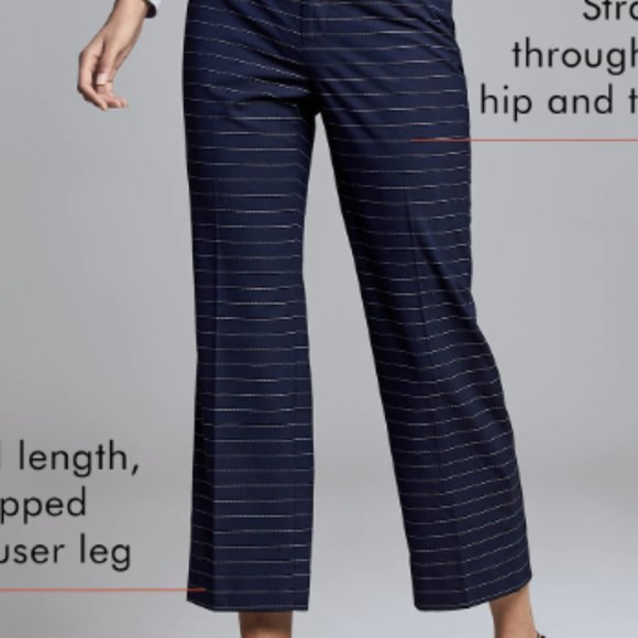 Banana Republic Logan Mid rise Menswear-inspired Cropped Pant 4 - Picture 2 of 10